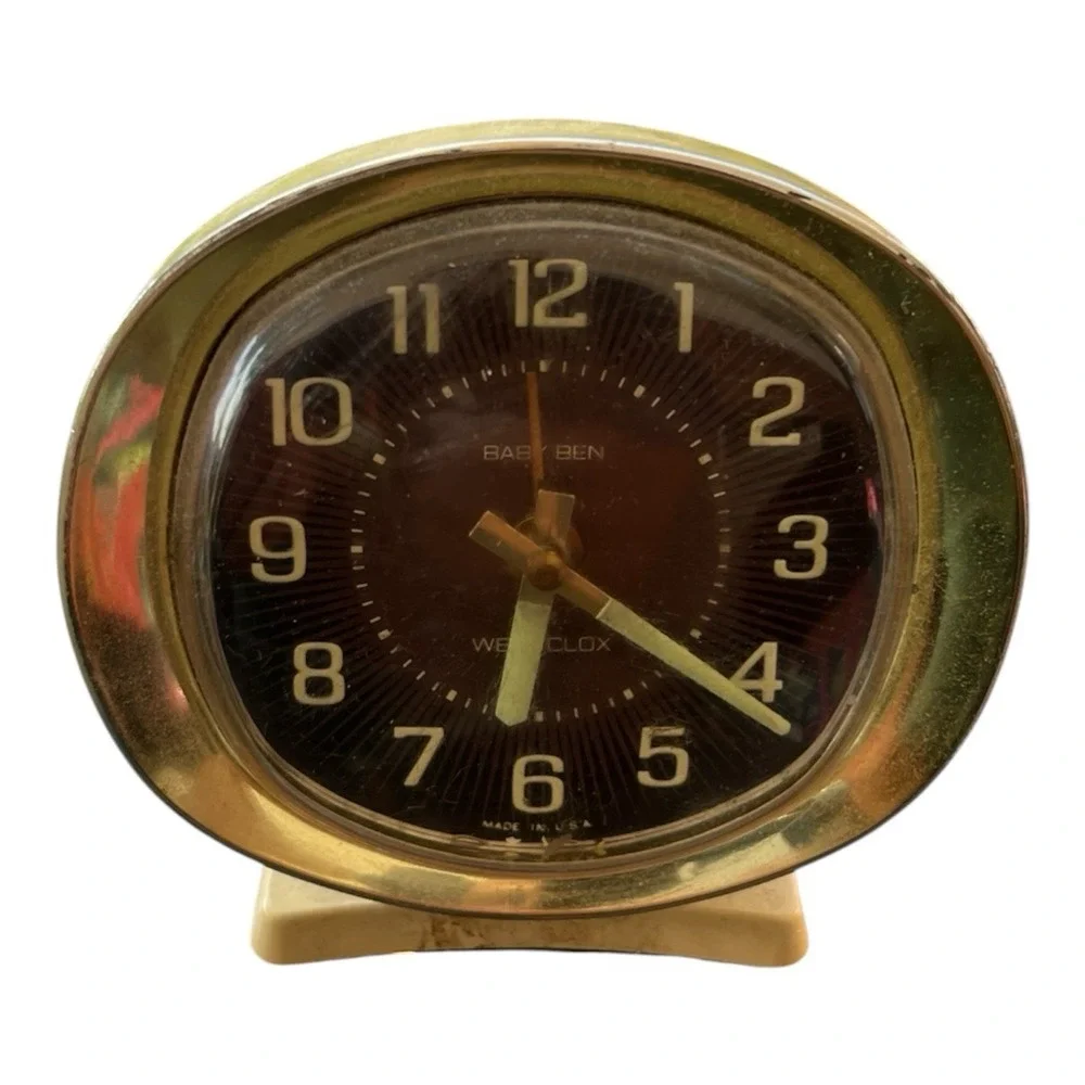 Westclox Big Ben Wind-Up Alarm Clock Vintage Glow In Dark Hands USA (E)